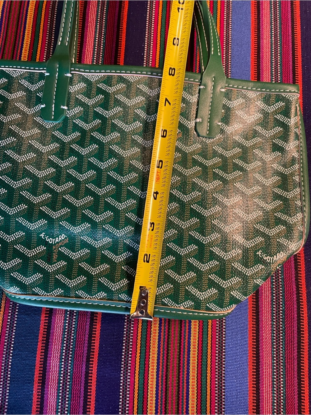 Green Mini Anjou Dupe Tote - Picture 11 of 11